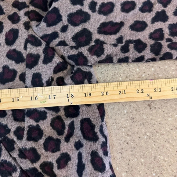 Ann Taylor Women Tan Leopard Print Wool Blend Jacket Button Front Medium Tall - Picture 4 of 9